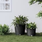 vidaXL Plantenbak uitneembare bak rattan-look 35/37,5 L PP, Tuin en Terras, Verzenden, Nieuw