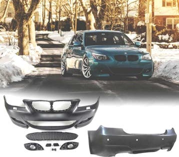 Kit Pare Chocs Pour Bmw E60 Look M5 03-07 Avec Lave Phares, Autos : Pièces & Accessoires, Verzenden