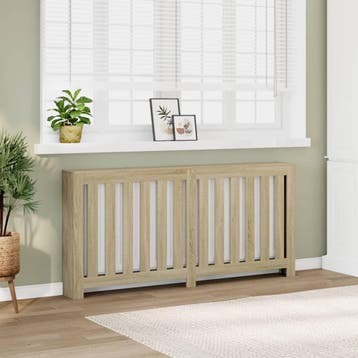 vidaXL Radiatorombouw 175x20x82 cm bewerkt hout sonoma, Doe-het-zelf en Bouw, Verwarming en Radiatoren, Verzenden, Nieuw