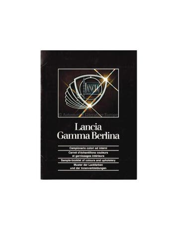 1976 LANCIA GAMMA BERLINA KLEUREN | INTERIEUR BROCHURE, Nieuw