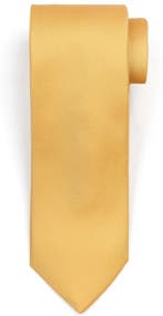 Suitable Zijde Stropdas Geel maat  Heren, Verzenden, Nieuw, Geel, Suitable
