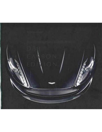 2014 ASTON MARTIN DB9 CARBON EDITIE BROCHURE ENGELS, Nieuw