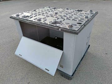 Opslagkisten Palletboxen Ecopack inklapbaar, 60% korting!, Ophalen, Bak of Kist