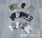 Lederstore.nl | Luxe Koeienhuid onderzetters rond & vierkant, Ophalen of Verzenden