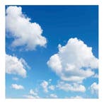 Wolkenplafond | Fotoprint | 1 paneel | 60x60 cm, Verzenden, Nieuw