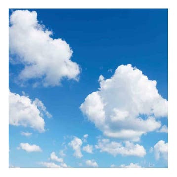 Wolkenplafond | Fotoprint | 1 paneel | 60x60 cm, Verzenden, Nieuw