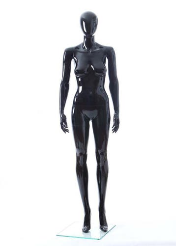 *TIP*  Faceless etalagepop dame glossy zwart GLB7, Ophalen of Verzenden