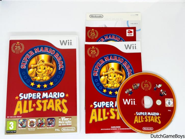 Nintendo Wii - Super Mario All-Stars - HOL, Games en Spelcomputers, Games | Nintendo Wii, Gebruikt, Verzenden