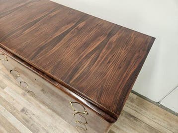 Credenza - Dressoir Art Deco in walnotenhout en blond