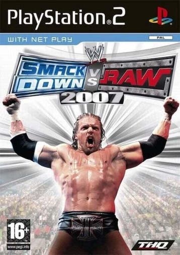 WWE Smackdown vs. Raw 2007 (PS2 Games), Ophalen of Verzenden, Zo goed als nieuw