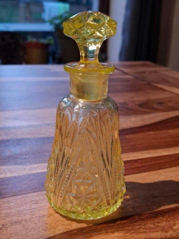 Scailmont - Parfumfles - Uraniumglas, Antiek en Kunst