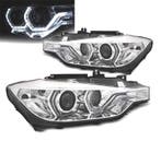 PHARES BMW F30 F31 LCI 15-18 LUMIÈRE DIURNE LED DRL CHROMÉS, Verzenden