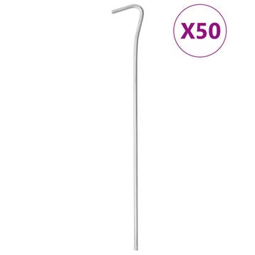 vidaXL Tentharingen 50 st Ø4 mm 23 cm gegalvaniseerd staal, Verzenden