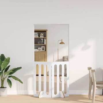 vidaXL Vouwbaar huisdierhek 2 st 100,5 x 38 x 90 cm, Verzenden, Nieuw