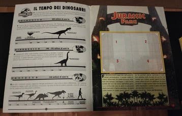 1993 Merlin Jurassic Park SET COMPLETO Inclut le bon de