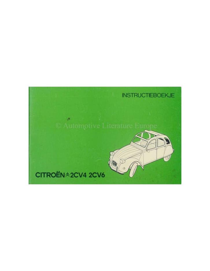 1977 CITROEN 2CV4 2CV6 INSTRUCTIEBOEKJE NEDERLANDS, Auto diversen, Handleidingen en Instructieboekjes, Ophalen of Verzenden