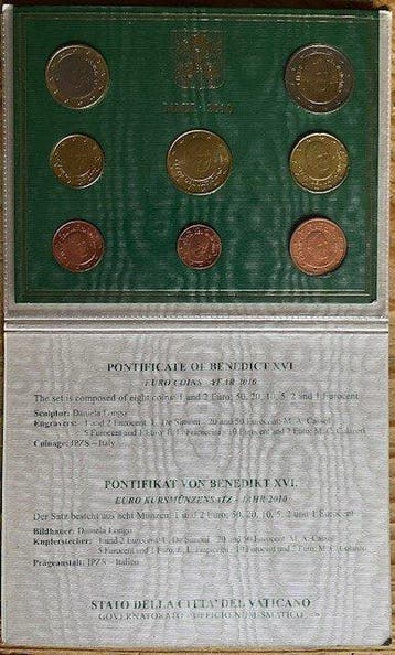 Vaticaan. Year Set (BU) 2010 (Zonder minimumprijs)