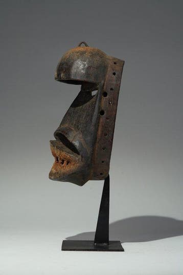 Een houten masker - kraan - Ivoorkust (Zonder minimumprijs)