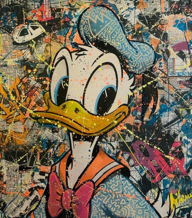 Artmony - Tableau pop art Donald Duck, Antiek en Kunst, Kunst | Schilderijen | Modern