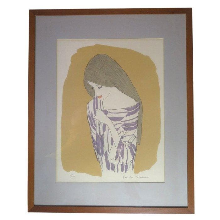 Keiichi Takasawa (1933-1998) - Elegant Young Woman, Antiek en Kunst, Antiek | Overige Antiek