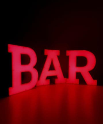 Vintage BAR-bord - Reclamebord (3) - Metaal, Antiek en Kunst