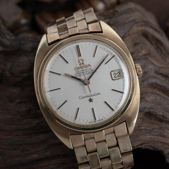 Omega - Constellation C-Shape Chronometer - Zonder, Handtassen en Accessoires, Horloges | Heren