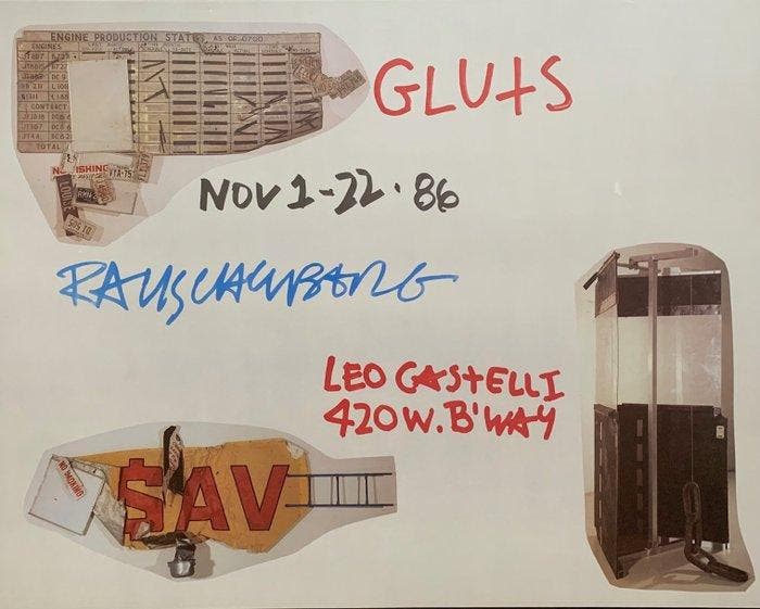 Robert Rauschenberg (1925-2008) - Gluts 1986 - Rar Original, Antiek en Kunst, Kunst | Tekeningen en Fotografie
