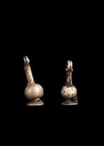 Égypte ancienne, Nouvel Empire Argent Paire damulettes, Antiek en Kunst