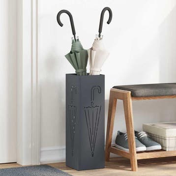vidaXL Regen Paraplu Stand Antraciet 15,5 x 15,5 x 49 cm, Verzenden, Nieuw