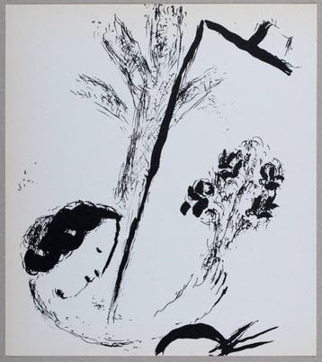 Marc Chagall (1887-1985) - Le bouquet à la main, de Chagall, Antiek en Kunst