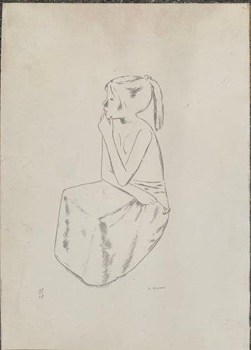 Xavier Bueno (1915-1979) - Fanciulla, Antiquités & Art
