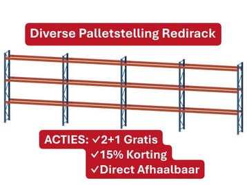 Palletstelling Redirack - Diverse maten - Voordelige ACTIES, Ophalen of Verzenden