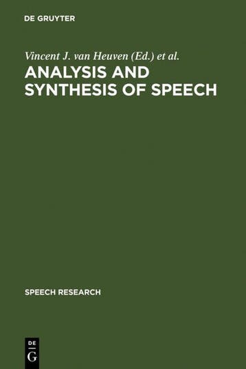 Analysis and Synthesis of Speech - Pols, Verzenden, Nieuw