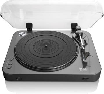 Lenco Platenspeler met Bluetooth - LBT-120BK - Zwart, Audio, Tv en Foto, Platenspelers, Verzenden, Nieuw