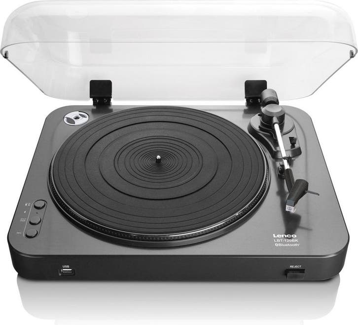 Lenco Platenspeler met Bluetooth - LBT-120BK - Zwart, TV, Hi-fi & Vidéo, Tourne-disques, Envoi