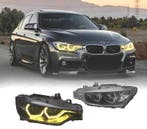 PHARES BMW F30 F31 11-15 ANGEL EYES LUMIÈRE DIURNE LED JAUNE, Verzenden