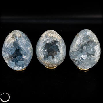 Adembenemend Celestiet-Ei-Drusen-Set – hemelsblauw