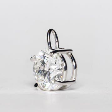 Zonder minimumprijs - Hanger - 14 karaat Witgoud - 2.01ct.