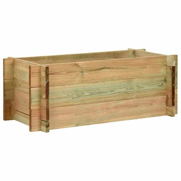 vidaXL Plantenbak 80 cm geïmpregneerd grenenhout, Verzenden, Nieuw