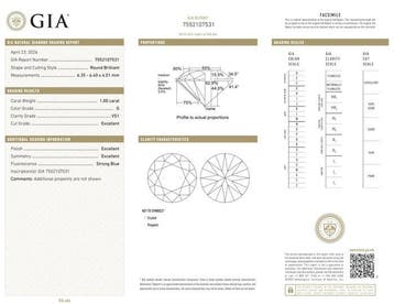 Oorbellen - 18 karaat Roségoud - 2.02ct. tw. Diamant