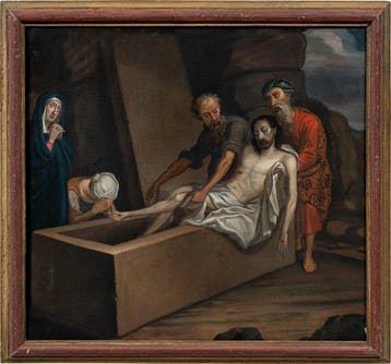 Italian school (XVII) - Deposition in the Tomb