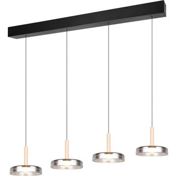 Moderne Metalen Dimbare LED Hanglamp 30W - Zwart & Wit, Warm, Huis en Inrichting, Verzenden, Nieuw