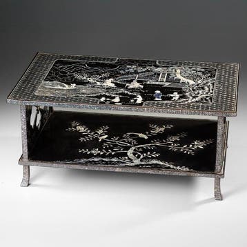 Schrijftafel  (bundai) - Gelakt hout, parelmoer (raden) -, Antiek en Kunst