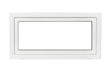 PVC kiep raam b100xh50 cm Wit, Ophalen of Verzenden, Gevelraam of Ruit