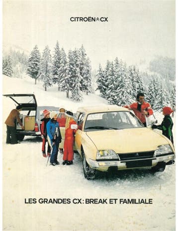 1977 CITROËN CX BROCHURE FRANS