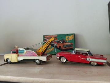 Ichiko - Jouet en étain - Ford Tow Truck & Car - Ford