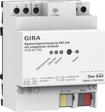 Gira One KNX Voeding 640mA Met Geïntegreerde Spoel - 213000, Verzenden, Nieuw