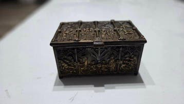 Reliekschrijn doos - Brons - 1900-1910 - Dinant, Antiek en Kunst