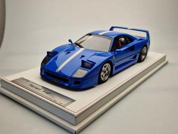 GL Model 1:18 - Modelauto - Ferrari F40 - 1987 - Blue Italia, Nieuw