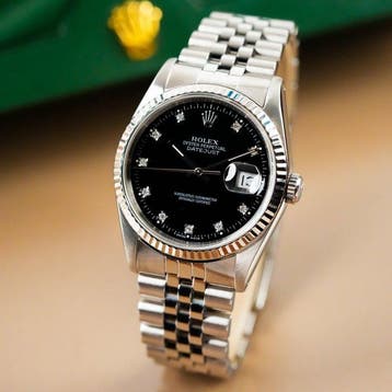 Rolex - Datejust 36 Fluted Bezel Diamond Index - 16234 -, Nieuw